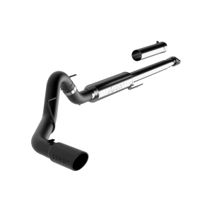 MBRP Black-Coated Aluminized Steel 4" Cat Back Single for 2015-2020 Ford F-150 2.7L/3.5L EcoBoost excl. 2019 F150 Limited