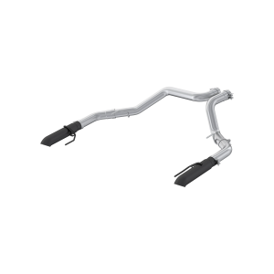 MBRP T304 Stainless Steel, 3" Axle-Back Exhaust for Ford (2023-26) F-150 Raptor R, 5.2L Supercharged, Dual Split Rear, Turn Down, Black-Coated