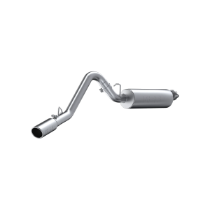 MBRP Aluminized Steel 2.5" Cat Back Single Side for 2000-2006 Jeep Wrangler/ Rubicon (TJ) Inline-4 2.5L, Inline-6 4.0L