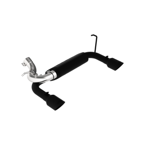 MBRP 2.5" Axle Back Exhaust for Jeep (2007-18) Wrangler/Rubicon (JK) 3.6L/3.8L V6, Dual Rear Exit, Black-Coated Aluminized