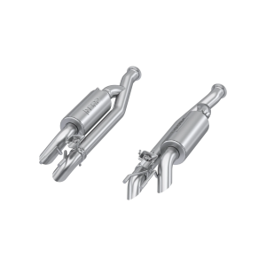 MBRP 2.5" Pre-Axle Cat-Back Exhaust for Mercedes-Benz (2019-26) G63 4.0 TT V8, Dual Split Side, Quad Outlet, Active, T304 Stainless