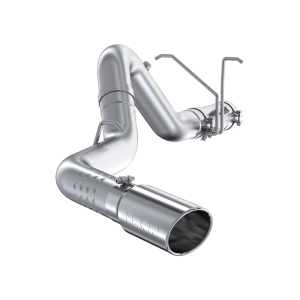 MBRP - MBRP 4" Filter Back Exhaust for Chevy/GMC (2011-15) Silverado/Sierra 2500/3500 6.6L Duramax, EC/CC, Single Side Exit - No Muffler - with Carb-Approved Downpipe EO# D-763-2, Aluminized - Image 2
