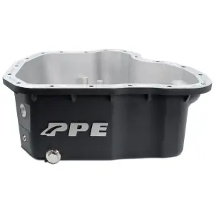 PPE Heavy-Duty Cast Aluminum Engine Oil Pan for Chevy/GMC (2011-16) 6.6L Duramax (Black)