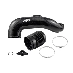 Pacific Performance Engineering - PPE Zilla Carbon Fiber Turbo Inlet Upgrade Kit for Chevy/GMC (2011-16) 6.6L Duramax LML (Carbon Weave) - Image 4