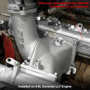 Pacific Performance Engineering - PPE High-Flow Intake Bridge Manifold Kit for Chevy/GMC (2004.5-05) 6.6L Duramax (Raw) - Image 7