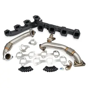 Pacific Performance Engineering - PPE High-Flow Exhaust Manifold and Up-Pipe Kit for Chevy/GMC (2004.5-05) 6.6L Duramax (Raw) - Image 3