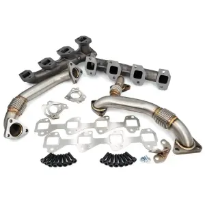 Pacific Performance Engineering - PPE High-Flow Exhaust Manifold and Up-Pipe Kit for Chevy/GMC (2004.5-05) 6.6L Duramax (Black Ceramic Coating) - Image 2