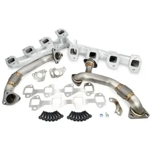 Pacific Performance Engineering - PPE High-Flow Exhaust Manifold and Up-Pipe Kit for Chevy/GMC (2006-07) 6.6L Duramax (Raw) - Image 2