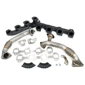 Pacific Performance Engineering - PPE High-Flow Exhaust Manifold and Up-Pipe Kit for Chevy/GMC (2006-07) 6.6L Duramax (Silver Ceramic Coating) - Image 2