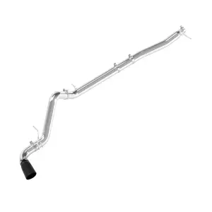 Pacific Performance Engineering - PPE 304 Stainless Steel DPF-Back Performance Exhaust Kit - Single Exit for Chevy/GMC (2023-26) 3.0L Duramax (Polished Tubes, Black Ceramic Coated Tips) - Image 4