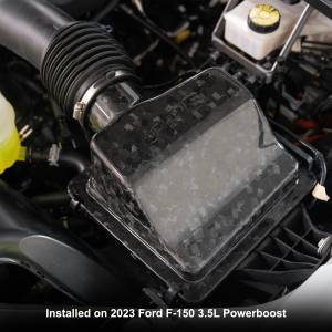 Pacific Performance Engineering - PPE Zilla Carbon Fiber Air Box Lid for Ford (2015-26) F-150 (Carbon Forged) - Image 5