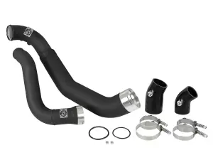aFe - aFe Power BladeRunner 3-1/2 IN to 3 IN Aluminum Hot and Cold Charge Pipe Kit for Ford (2018-20) F-150 V6-3.0L [td] (Tubes, Black) - Image 5