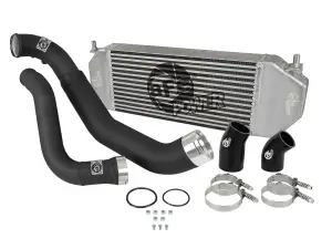 aFe - aFe Power BladeRunner 3-1/2 IN to 3 IN Aluminum Hot and Cold Charge Pipe Kit for Ford (2018-20) F-150 V6-3.0L [td] (Intercoolers & Tubes, Black) - Image 1