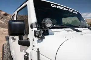DV8 Offroad - DV8 Offroad Dual Pod Light Mounts for Jeep (2007-18) Wrangler JK - Image 4