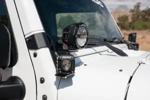 DV8 Offroad - DV8 Offroad Dual Pod Light Mounts for Jeep (2007-18) Wrangler JK - Image 5