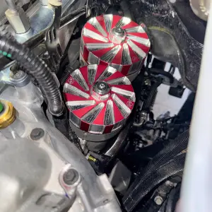 H&S Motorsports - H&S Motorsports Billet Fuel Filter Cap Set for Ram (2025-26) 6.7L Cummins (Complete 2-Cap Set, Red Anodized) - Image 4