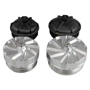 H&S Motorsports - H&S Motorsports Billet Fuel Filter Cap Set for Ram (2025-26) 6.7L Cummins (Complete 2-Cap Set, Red Anodized) - Image 8