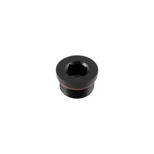 Pacific Performance Engineering - PPE 12AN Male Aluminum Plug w/O-ring 1-1/16"-12 - Black - Image 1