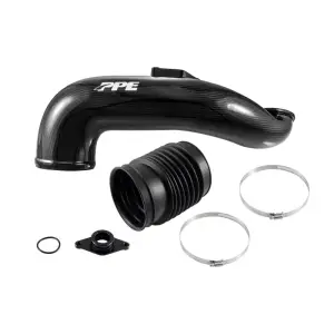 Pacific Performance Engineering - PPE Zilla Carbon Fiber Turbo Inlet Upgrade Kit for Chevy/GMC (2011-16) 6.6L Duramax LML (Carbon Weave) - Image 3