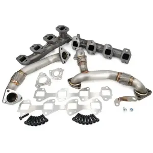 Pacific Performance Engineering - PPE High-Flow Exhaust Manifold and Up-Pipe Kit for Chevy/GMC (2011-16) 6.6L Duramax (Raw) - Image 1