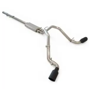 Pacific Performance Engineering - PPE Cat-Back Exhaust System Dual Exit for Chevy/GMC (2009-13) 4.8L/5.3L V8 1500 (Black Ceramic Coated Tips, Raw Tubes Finish) - Image 1