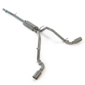 Pacific Performance Engineering - PPE Cat-Back Exhaust System Dual Exit for Chevy/GMC (2009-13) 4.8L/5.3L V8 1500 (Black Ceramic Coated Tips, Polished Tubes Finish) - Image 4