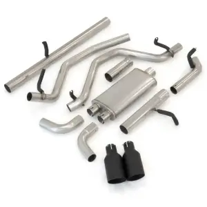 Pacific Performance Engineering - PPE Cat-Back Exhaust System Dual Exit for Chevy/GMC (2009-13) 4.8L/5.3L V8 1500 (Black Ceramic Coated Tips, Polished Tubes Finish) - Image 5