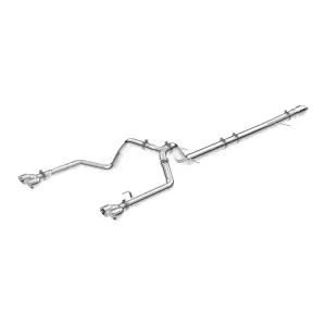 Pacific Performance Engineering - PPE 304 Stainless Steel DPF-Back Performance Exhaust Kit - Dual Exit for Chevy/GMC (2020-22) 3.0L Duramax (Polished Tubes, Black Ceramic Coated Tips) - Image 1