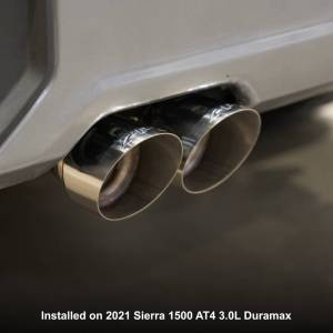 Pacific Performance Engineering - PPE 304 Stainless Steel DPF-Back Performance Exhaust Kit - Dual Exit for Chevy/GMC (2020-22) 3.0L Duramax (Polished Tubes, Black Ceramic Coated Tips) - Image 7
