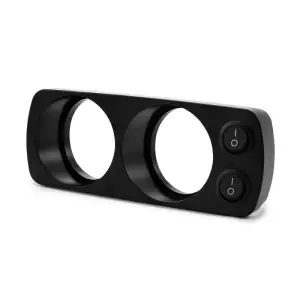 PPE Overhead Gauge Mount for Chevy/GMC (2001-07) Silverado/Sierra Classic (w/ Switch, Black)