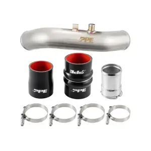 Pacific Performance Engineering - PPE Hot Side Intercooler Charge Pipe Kit – High Output for Ford (2023-26) 6.7L Power Stroke (for Factory Intercooler, Brushed) - Image 7