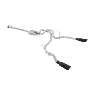 Pacific Performance Engineering - PPE Cat-Back Exhaust System Dual Exit for Ford (2009-14) 4.6L/5.0L/5.4L V8 F-150 (Black Ceramic Coated Tips, Raw Tubes) - Image 2