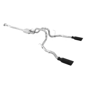 PPE Cat-Back Exhaust System Dual Exit for Ford (2009-14) 4.6L/5.0L/5.4L V8 F-150 (Polished Tips, Raw Tubes)