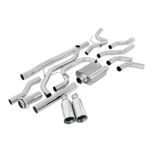 Pacific Performance Engineering - PPE Cat-Back Exhaust System Dual Exit for Ford (2009-14) 4.6L/5.0L/5.4L V8 F-150 (Polished Tips, Polished Tubes) - Image 8