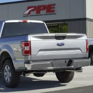 Pacific Performance Engineering - PPE Twin Turbo and 5.0L V8 Cat-Back Exhaust System Dual Exit for Ford (2015-20) 2.7L/3.5L V6 F-150 (Black Ceramic Coated Tips, Raw Tubes) - Image 6