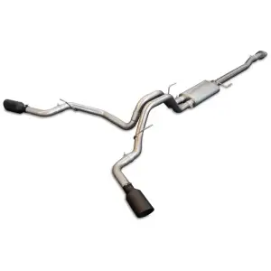 Pacific Performance Engineering - PPE Twin Turbo and 5.0L V8 Cat-Back Exhaust System Dual Exit for Ford (2015-20) 2.7L/3.5L V6 F-150 (Polished Tips, Raw Tubes) - Image 2