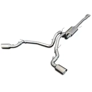 Pacific Performance Engineering - PPE Twin Turbo and 5.0L V8 Cat-Back Exhaust System Dual Exit for Ford (2015-20) 2.7L/3.5L V6 F-150 (Black Ceramic Coated Tips, Polished Tubes) - Image 4