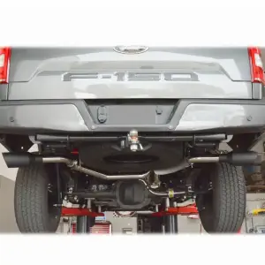 Pacific Performance Engineering - PPE Twin Turbo and 5.0L V8 Cat-Back Exhaust System Dual Exit for Ford (2015-20) 2.7L/3.5L V6 F-150 (Black Ceramic Coated Tips, Polished Tubes) - Image 7