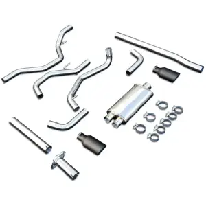 Pacific Performance Engineering - PPE Twin Turbo and 5.0L V8 Cat-Back Exhaust System Dual Exit for Ford (2015-20) 2.7L/3.5L V6 F-150 (Black Ceramic Coated Tips, Polished Tubes) - Image 12