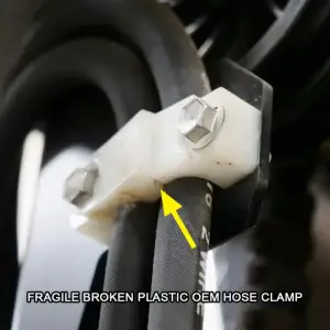 Pacific Performance Engineering - PPE Hydraulic Line Hose Clamp - Toyota Forklift - OEM Toyota Part# 68654-36760-71 - Image 7