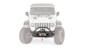 Warn - Warn Elite Stubby Front Winch Bumper with Grille Guard Tube for Jeep (2018-26) Wrangler JL & (2020-26) Gladiator JT - Image 4