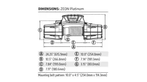 Warn - Warn ZEON Platinum 12-S Winch, 12,000 lb Synthetic Rope - Image 2