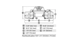 Warn - Warn ZEON XP 10-S Winch, 10,000 lb Synthetic Rope - Image 6