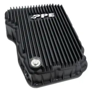 PPE 68RFE Heavy-Duty Cast Aluminum Transmission Pan for Dodge/Ram (2007.5-24) 6.7L Cummins (Black)