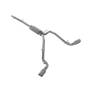 Pacific Performance Engineering - PPE Cat-Back Exhaust System Dual Exit for Chevy/GMC (2014-19) 5.3L V8 1500 (Black Ceramic Coated Tips, Polished Tubes Finish) - Image 1