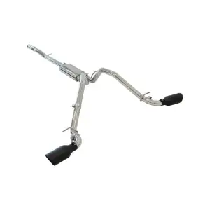 Pacific Performance Engineering - PPE Cat-Back Exhaust System Dual Exit for Chevy/GMC (2014-19) 5.3L V8 1500 (Black Ceramic Coated Tips, Raw Tubes Finish) - Image 6