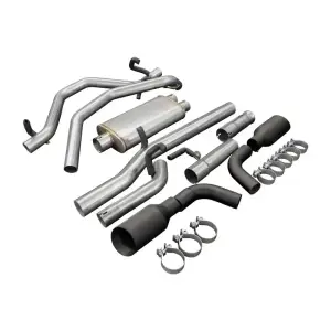 Pacific Performance Engineering - PPE Cat-Back Exhaust System Dual Exit for Chevy/GMC (2014-19) 5.3L V8 1500 (Black Ceramic Coated Tips, Raw Tubes Finish) - Image 9