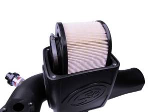 S&B - S&B Air Intake Kit for Ford (2003-07) 6.0L Power Stroke (Dry Extendable, White) - Image 4
