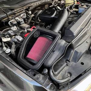 S&B - S&B Cold Air Intake Kit for Ford (2020-22) F-250/F-350, 7.3L Gas (Cotton Cleanable, Red) - Image 9