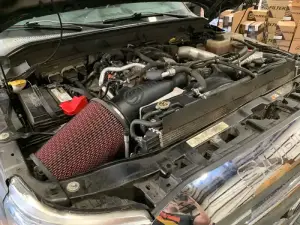 S&B - S&B Open Air Intake for Ford (2011-16) Super Duty F-250/F-350 V8 6.7L Power Stroke (Cotton Cleanable Filter, Red) - Image 4